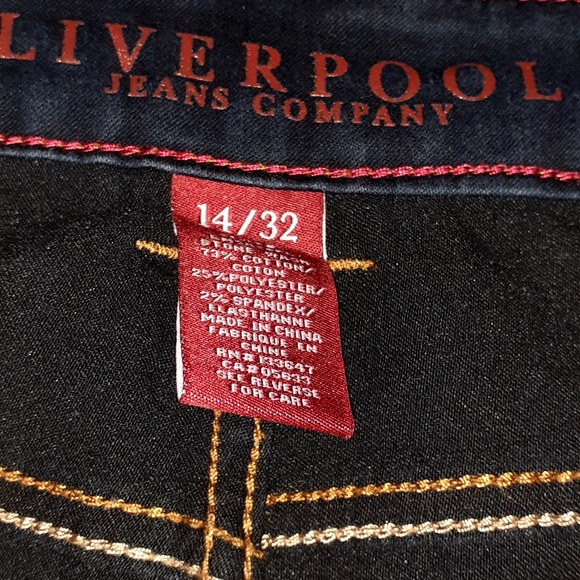 Liverpool womens Jean's dark denim - Picture 2 of 3